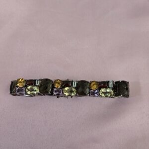 Multicolor Crystal Barrette Hair Clip